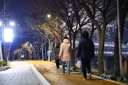 안양천 고척교 황톳길 의 이미지