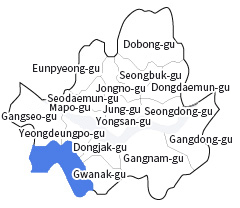 1980s seoul map image