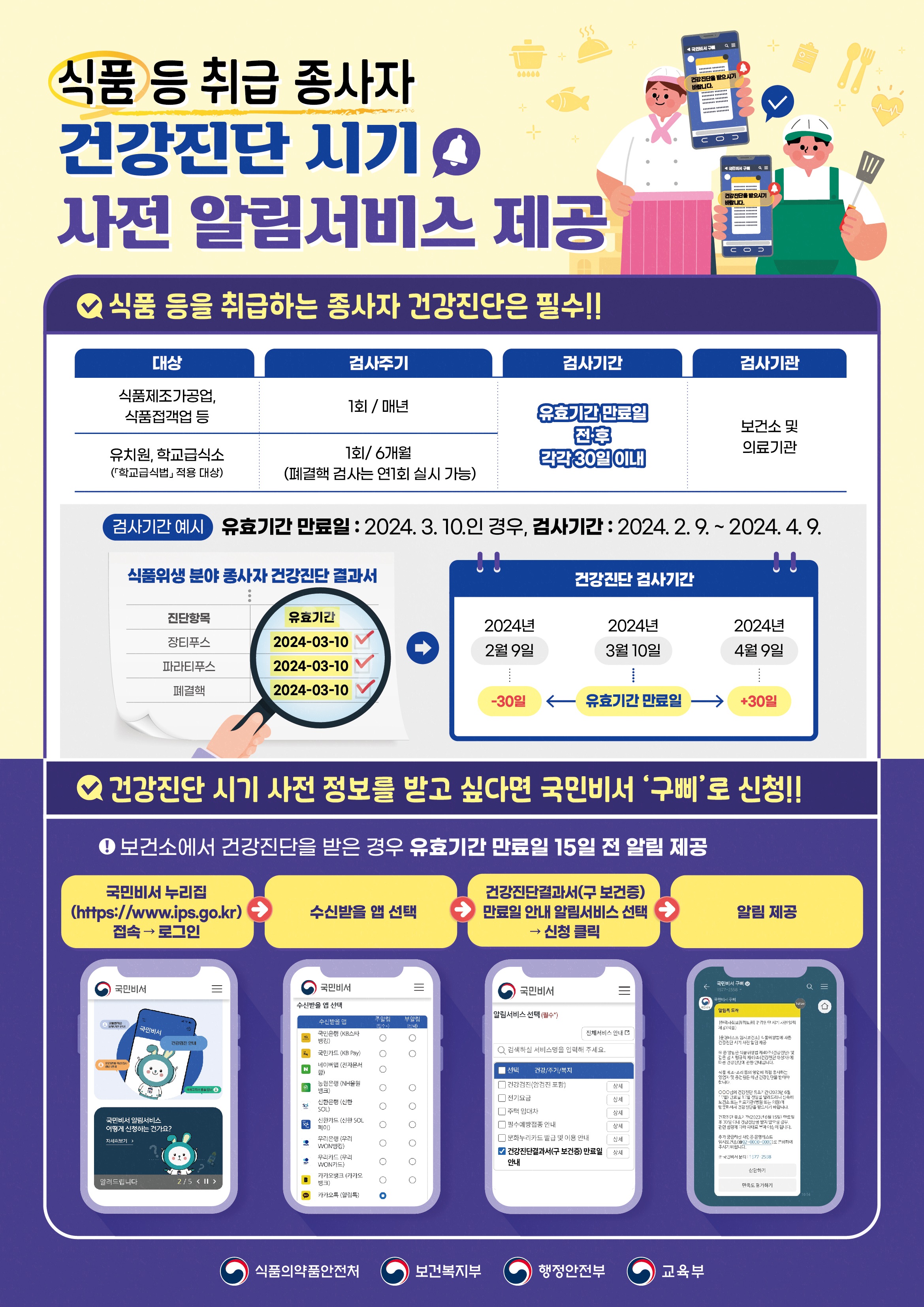 식품_등_취급종사자_건강진단_시기_사전_알림서비스_제공