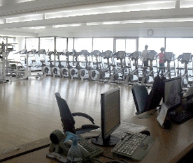 First floor, weight training center