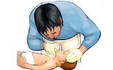 입 안의 이물을 제거하는 이미지