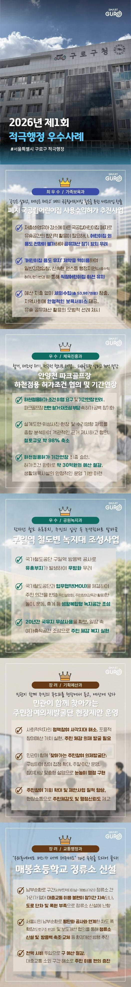 제1회 적극행정 우수사례